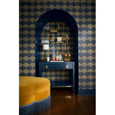 HERB GARDEN WALLCOVERING — Midnight