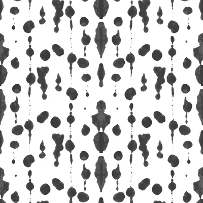 Boho Rain 10' L x 24" W Wallpaper Roll — Black