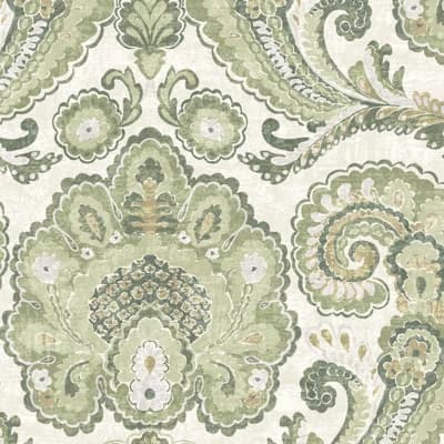 Parkerson Damask Non-Pasted Matte Wallpaper Roll — Paisley Tapestry Willow Wallpaper