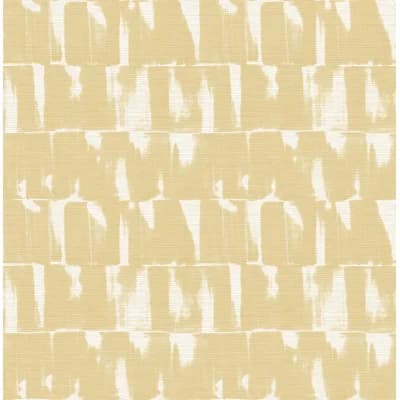 Bancroft Striped Wallpaper Roll — Yellow