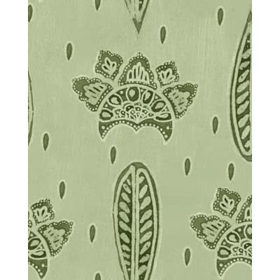 Woodstock Lifestyle Non-Pasted Satin and Matte Wallpaper Roll — Dark Green,Light Green