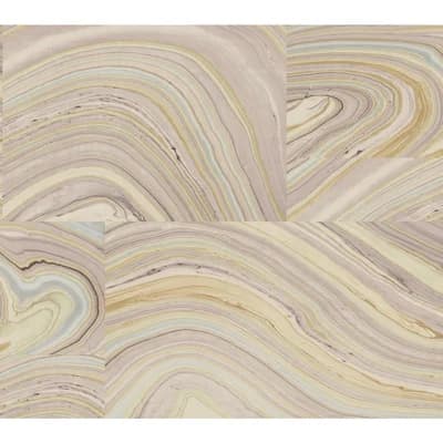 Abstract Peel & Stick Matte Wallpaper Roll — Gray