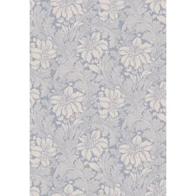 Boråstapeter Acanthus Garden Wallpaper — Blue,White