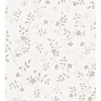 Kolonin Floral Matte Wallpaper Roll — Pastel