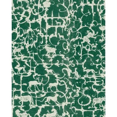 Non-Pasted Matte Wallpaper Roll — Green,White
