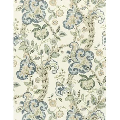 CUMBRIA WALLCOVERING — Aquamarine,Ivory