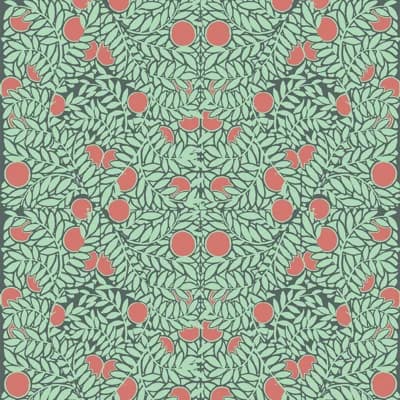 Orange Bush 10' L x 24" W Peel and Stick Wallpaper Roll — Mint