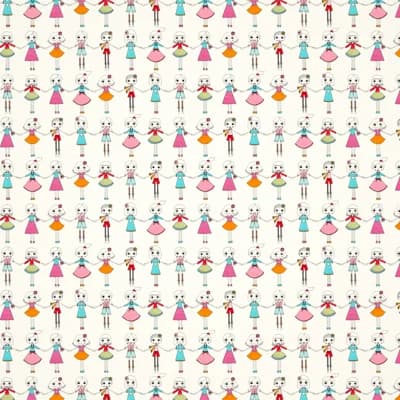 Best of Friends Wallpaper — Pink,Orange,Blue