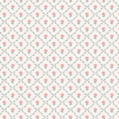 Laura Ashley Kate Coral Pink Wallpaper — Pink