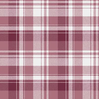Blooming Garden Collection Tartan Plaid Wallpaper Roll — Blue