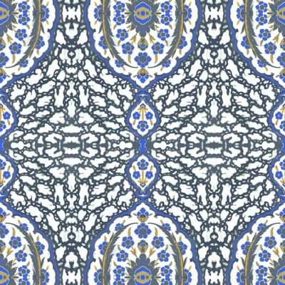 Nomad Ottoman Jewel 10' L x 24" W Peel and Stick Wallpaper Roll — Royal