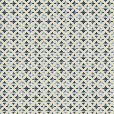 Geometric Non-Pasted Matte Wallpaper Double Roll — Blue