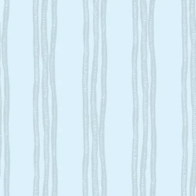 Sunshine Stripe 33' L x 20.5" W Wallpaper Roll — Blue