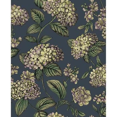 Ramo di Ortensia Floral Wallpaper Roll — Ink