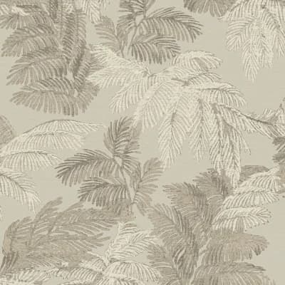 Italian Style Palm Leaf Design Wallpaper Roll — Bronze