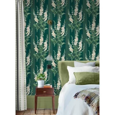 Graham & Brown Foxglove Stripe Teal Wallpaper — Green