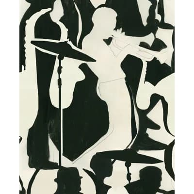 JAZZ LIVE Wallpaper Roll — Black