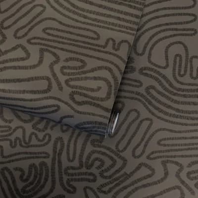 Bayer 16.5' L x 20.5" W Peel and Stick Wallpaper Roll — Black