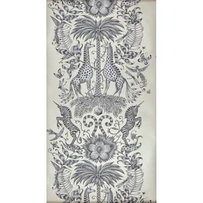 Animalia Kruger 5.5' L x 20.5" W Smooth Wallpaper Roll — Monochrome