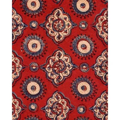 Origins Geometric Non-Pasted Matte Wallpaper Roll — Red,Blue,Taupe