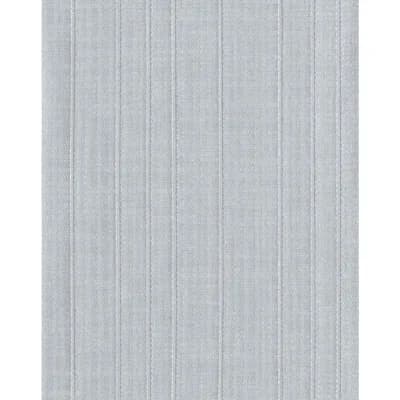 Striped Vinyl Non-Pasted Wallpaper Double Roll — Silver