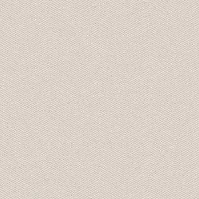 Chevron Non-Pasted Metallic Wallpaper Roll — Natural