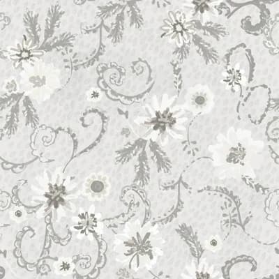 Yuki Osada Floral Non-Pasted Satin Wallpaper Double Roll — Green
