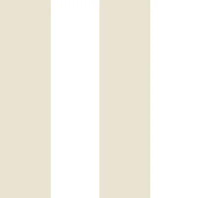 Little Explorers 2 Wide Striped Wallpaper Roll — Cream