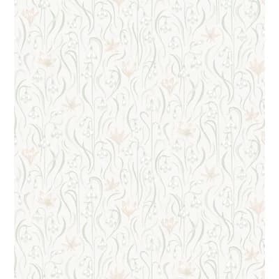 Huset I Solen Floral Matte Wallpaper Roll — Spring Green