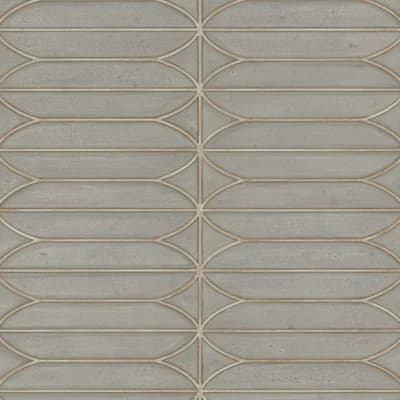 Candice Olson Breathless Geometric Non-Pasted Metallic Wallpaper Double Roll — Warm Gray