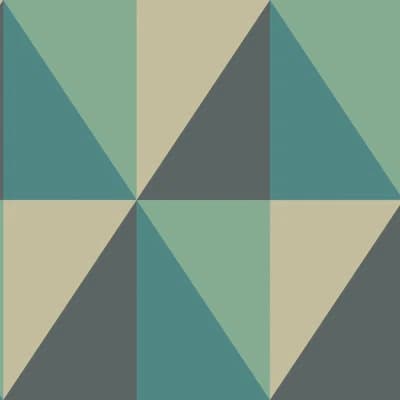 Apex Grand Geometric Non-Pasted Wallpaper Roll — Teal