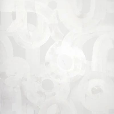 Salt Sheen Finish Penello Brush Dance Design Wallpaper Roll — White