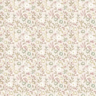 Blooming Garden Collection Tino Garden Wallpaper Roll — Pink