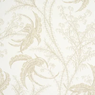 Ocean Floral Non-Woven Wallpaper Roll — Tan