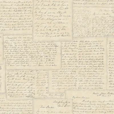 Nostalgie Family Letters 32.81' L x 20.87" W Wallpaper Roll — Beige