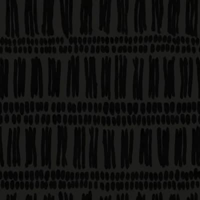 Orlo Abstract Non-Pasted Satin Wallpaper Roll by Susan Hable — Black,Gray