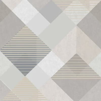 Zen Geometric Non-Pasted Metallic Wallpaper Double Roll — Champagne
