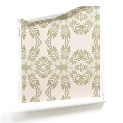 Artemis  | Tropical Botanical Wallpaper Double Roll — Pink,Green
