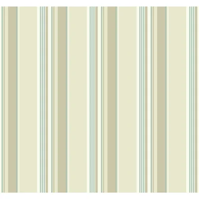 Leopold Striped Fabric Pre-Pasted Wallpaper Roll — White,Cream,Beige