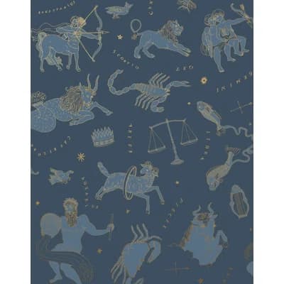 In the Stars Wallpaper | Traditional / Roll - 27" x 30' — Ebony