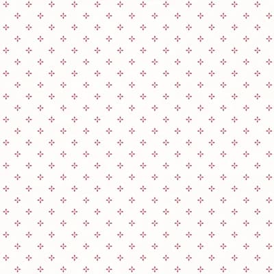 Kitchen Recipes Small Motif 32.8" L x 21" W Wallpaper Roll — Red