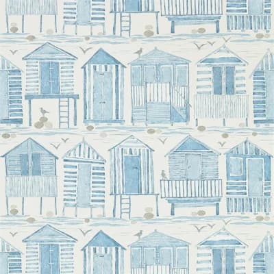 Beach Huts Wallpaper — Marine