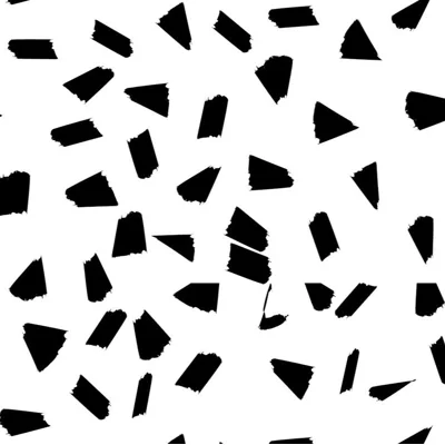 Flake Abstract Fabric Peel & Stick Matte Wallpaper Roll by Jamie Graney — Black,White