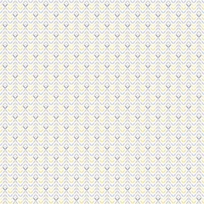 Small Prints Tiny Tulip Flips Design 33' L x 21" W Wallpaper Roll — Yellow,Gray,White