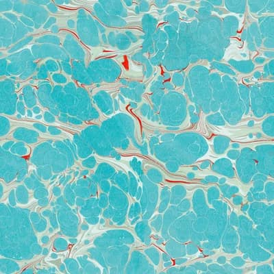 Impermanence Non-Pasted Matte Wallpaper Roll — Blue,Red,Taupe