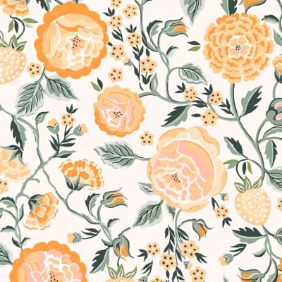 Cath Kidston Strawberry Garden Yellow Wallpaper — Yellow
