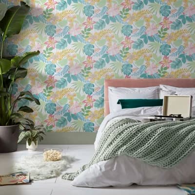 Floral Non-Pasted Matte Wallpaper Roll — Day