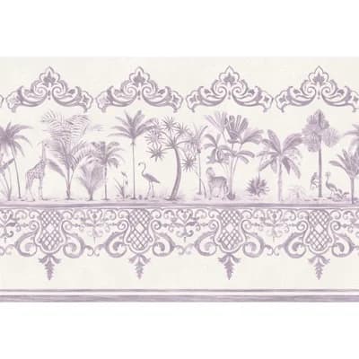 Rou Non-Pasted Wallpaper Border — Dove