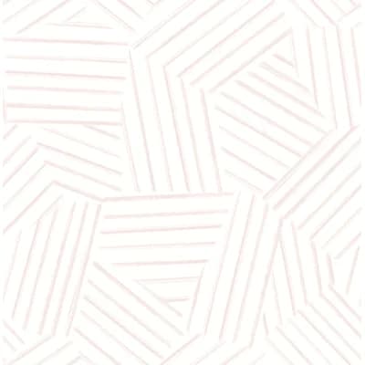 Geometric Non-Pasted Wallpaper Roll — Pink
