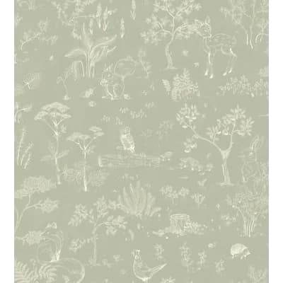 Hollie Floral Matte Wallpaper Roll — Pistachio